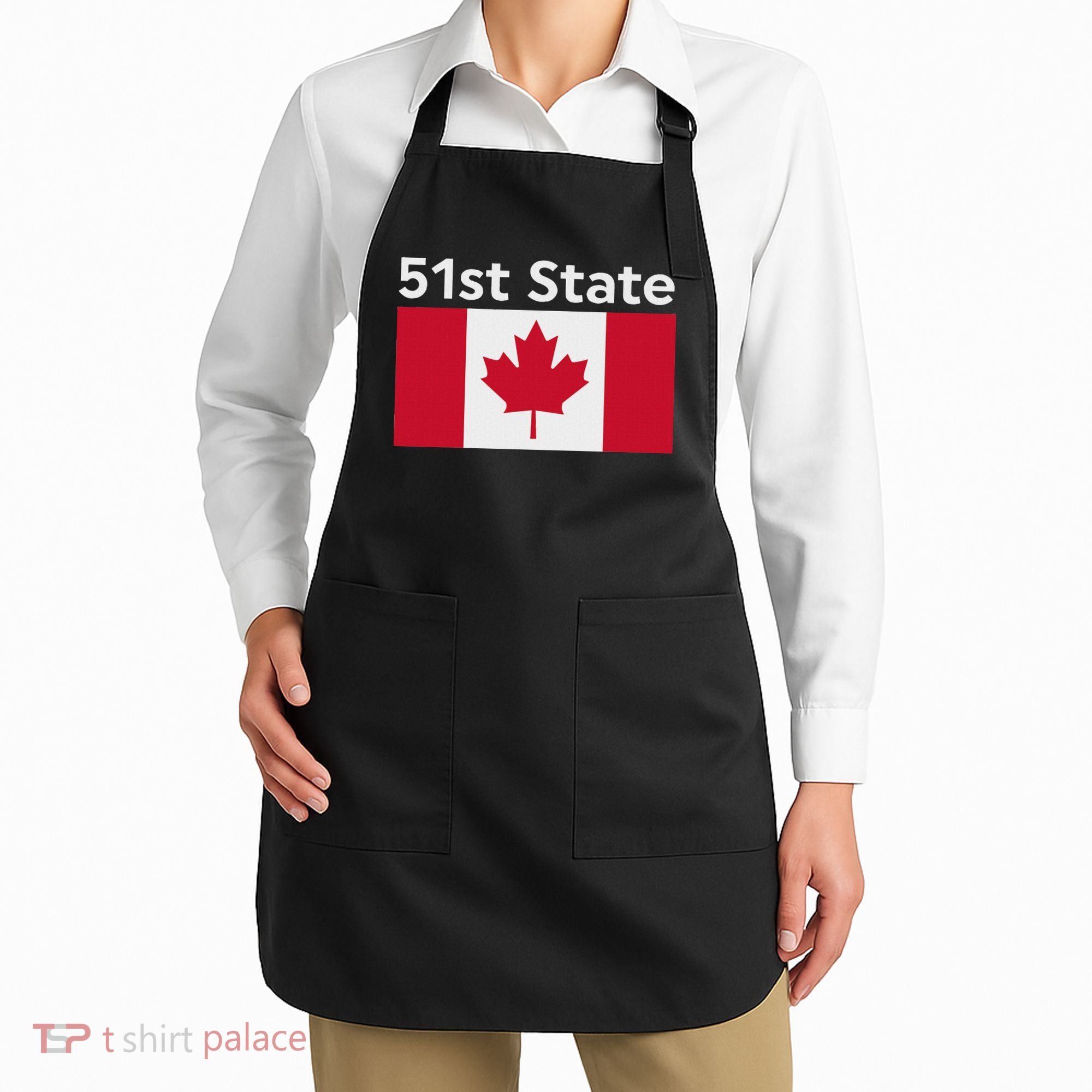 51st State Canada Funny Trump Apron
