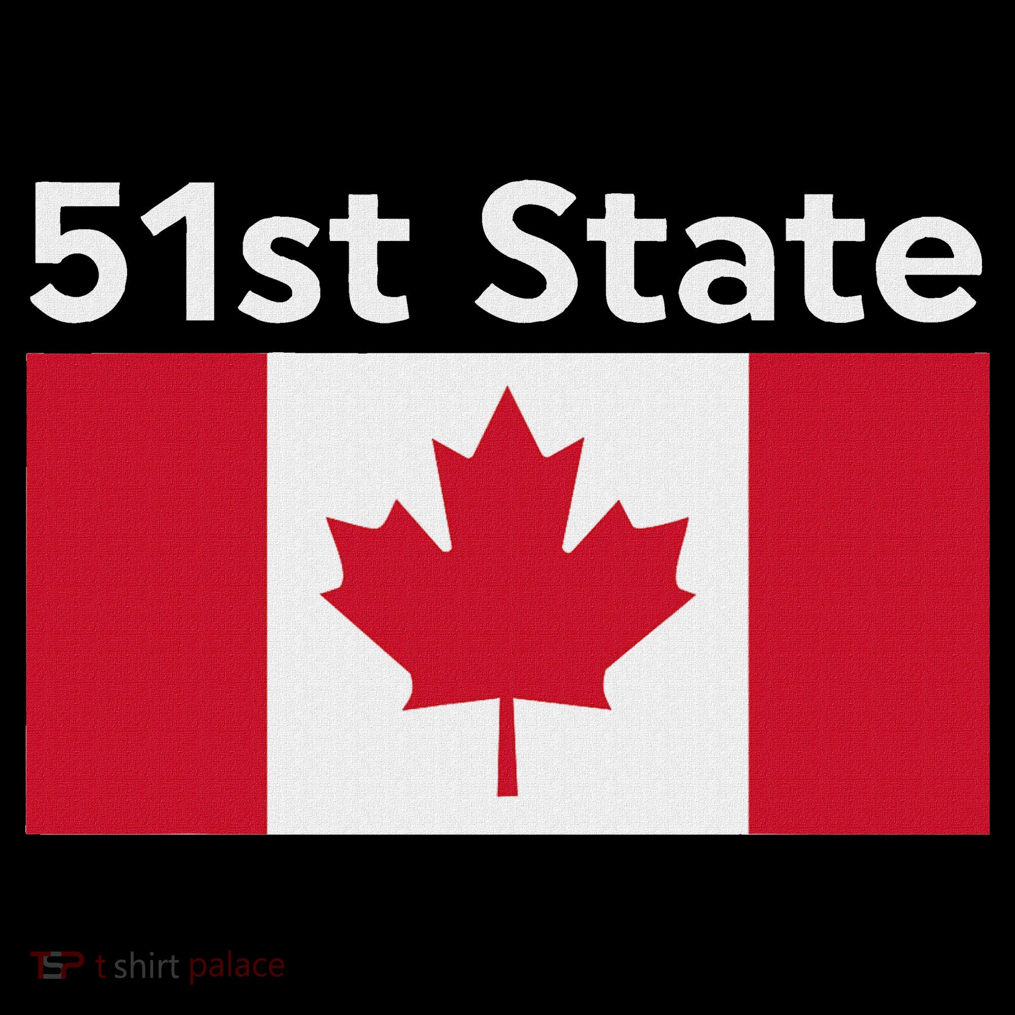 51st State Canada Funny Trump Button