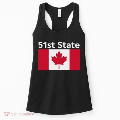 51st State Canada Funny Trump Women's Tank Top