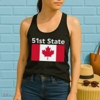 51st State Canada Funny Trump Women's Tank Top thumb 2