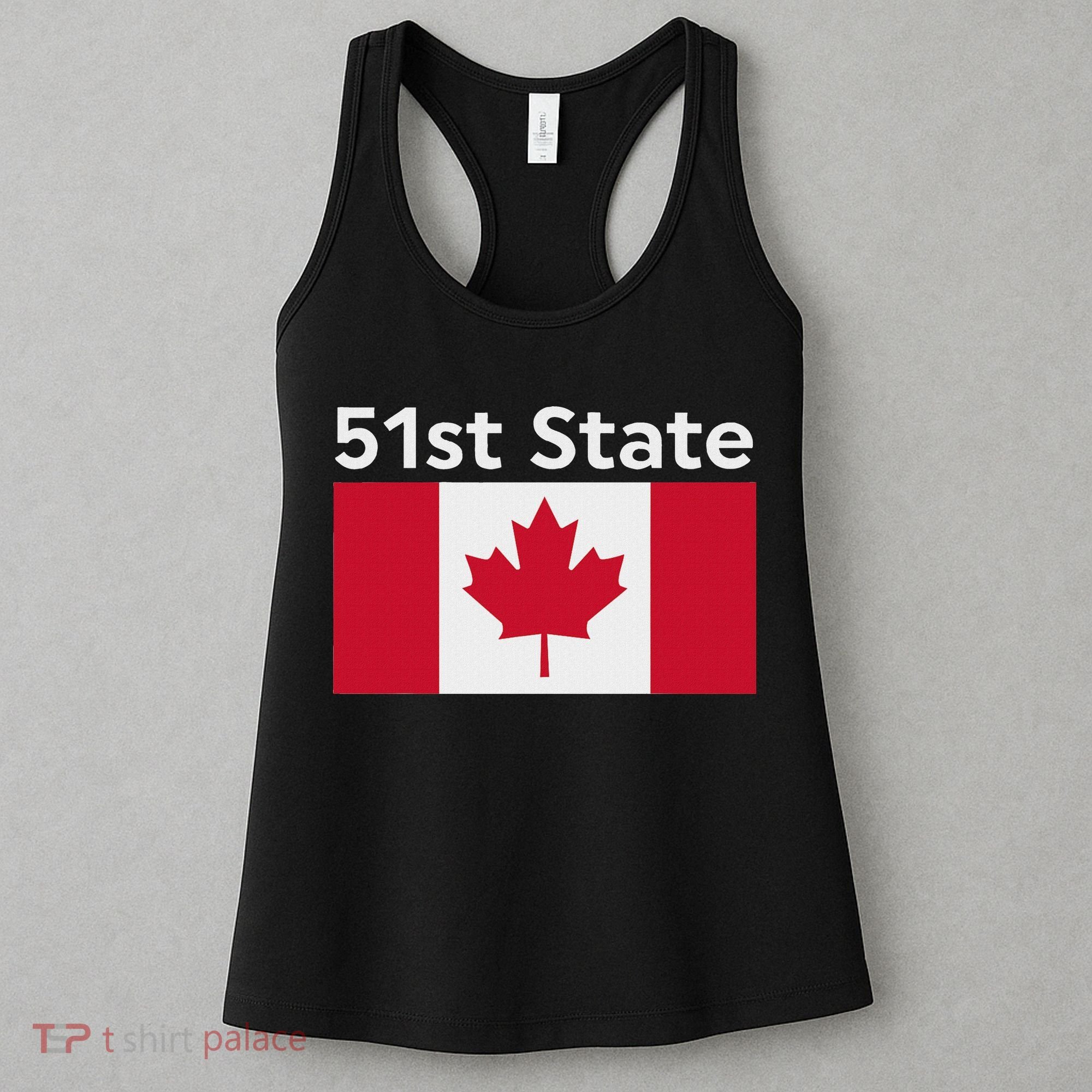 51st State Canada Funny Trump Women's Tank Top