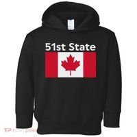 51st State Canada Funny Trump Toddler Hoodie thumb 0
