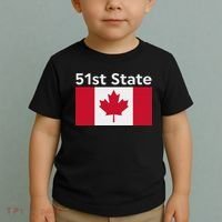 51st State Canada Funny Trump Toddler T-Shirt thumb 2