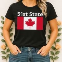 51st State Canada Funny Trump Women's T-Shirt thumb 2
