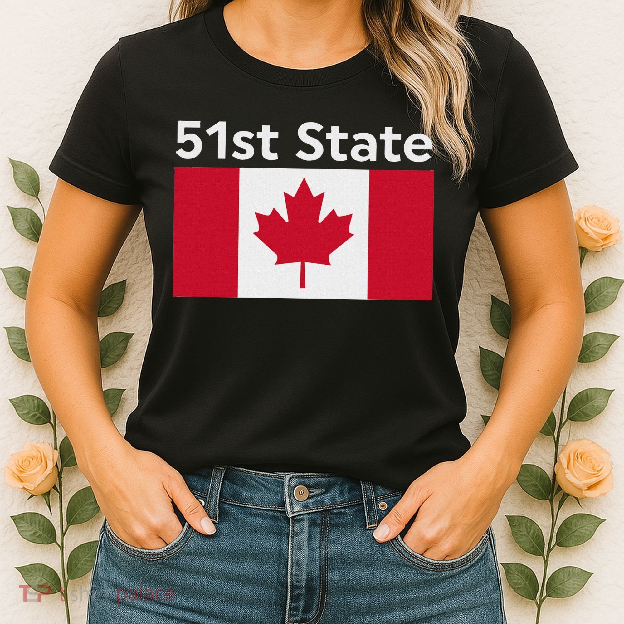 51st State Canada Funny Trump Women's T-Shirt
