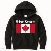 51st State Canada Funny Trump Kids Hoodie thumb 0