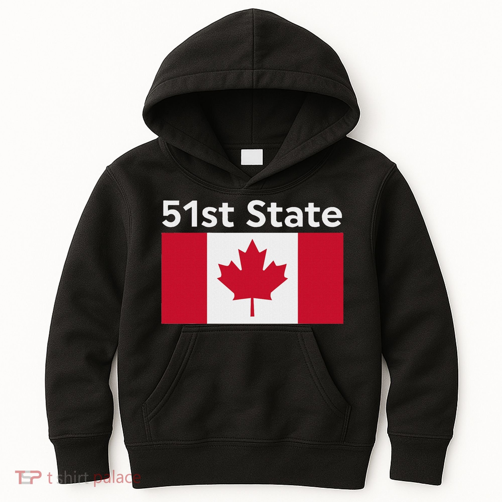 51st State Canada Funny Trump Kids Hoodie