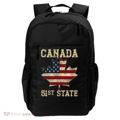 51st State Canada American Flag Canada 51st State Vintage Gift Backpack