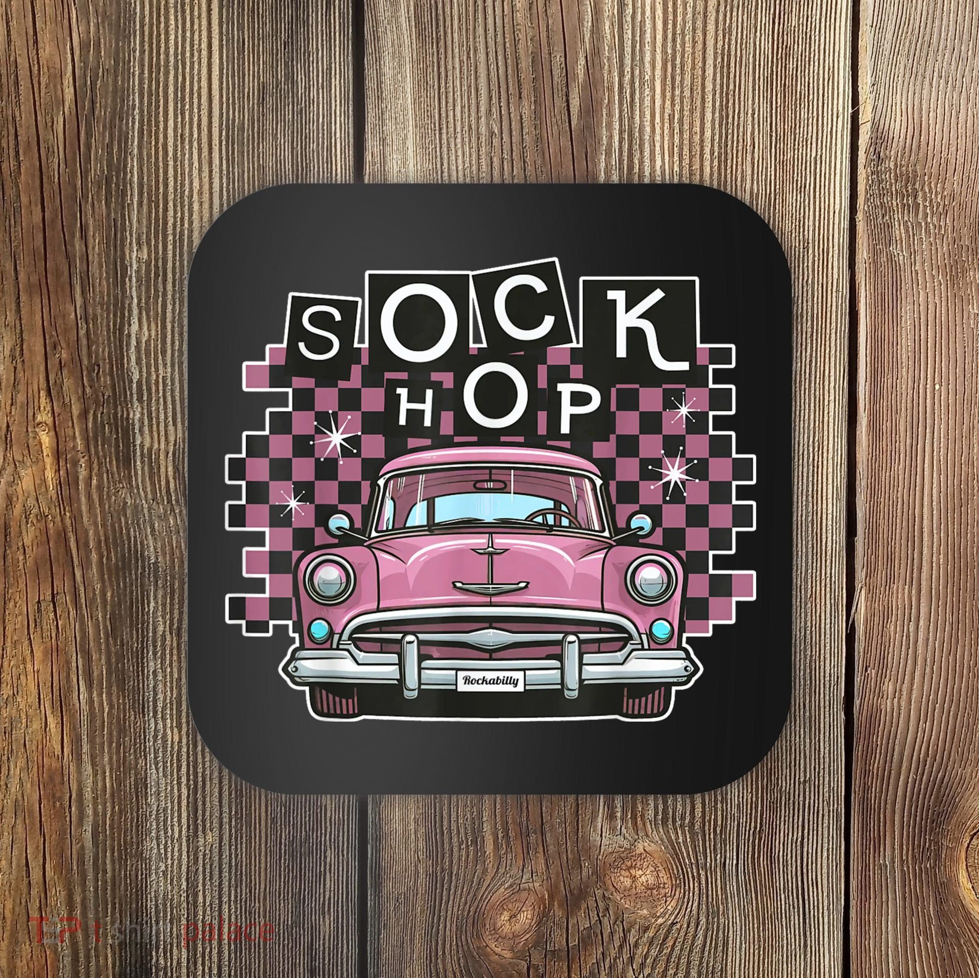 50s Sock Hop Dance Part Retro 1950s Party Doo Wop Rockabilly Coaster