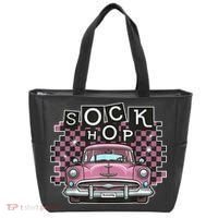50s Sock Hop Dance Part Retro 1950s Party Doo Wop Rockabilly Tote Bag thumb 0