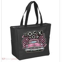50s Sock Hop Dance Part Retro 1950s Party Doo Wop Rockabilly Tote Bag thumb 2