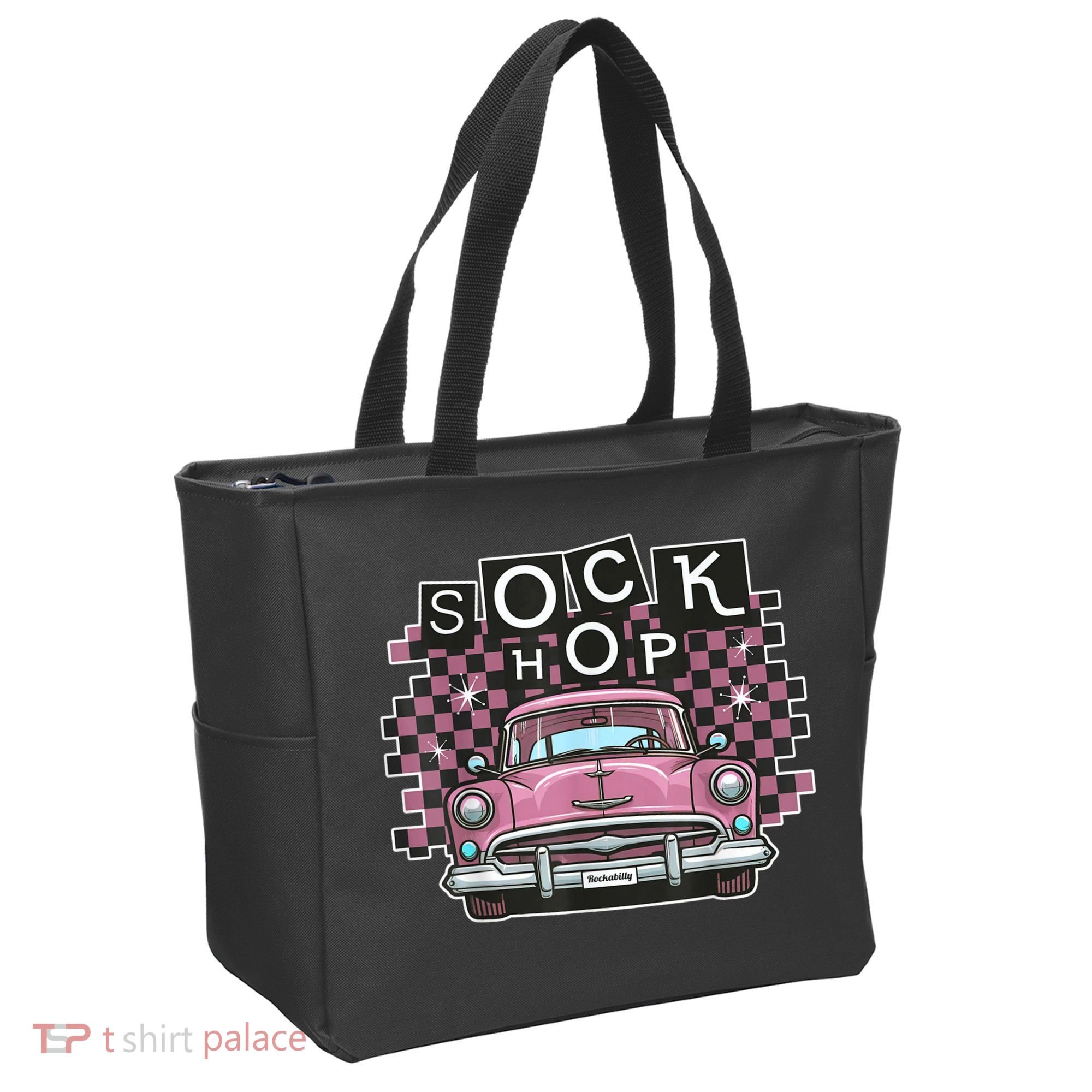 50s Sock Hop Dance Part Retro 1950s Party Doo Wop Rockabilly Tote Bag