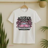 50s Sock Hop Dance Part Retro 1950s Party Doo Wop Rockabilly T-Shirt thumb 2