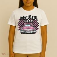 50s Sock Hop Dance Part Retro 1950s Party Doo Wop Rockabilly T-Shirt thumb 4