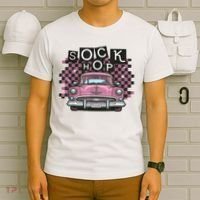 50s Sock Hop Dance Part Retro 1950s Party Doo Wop Rockabilly T-Shirt thumb 6