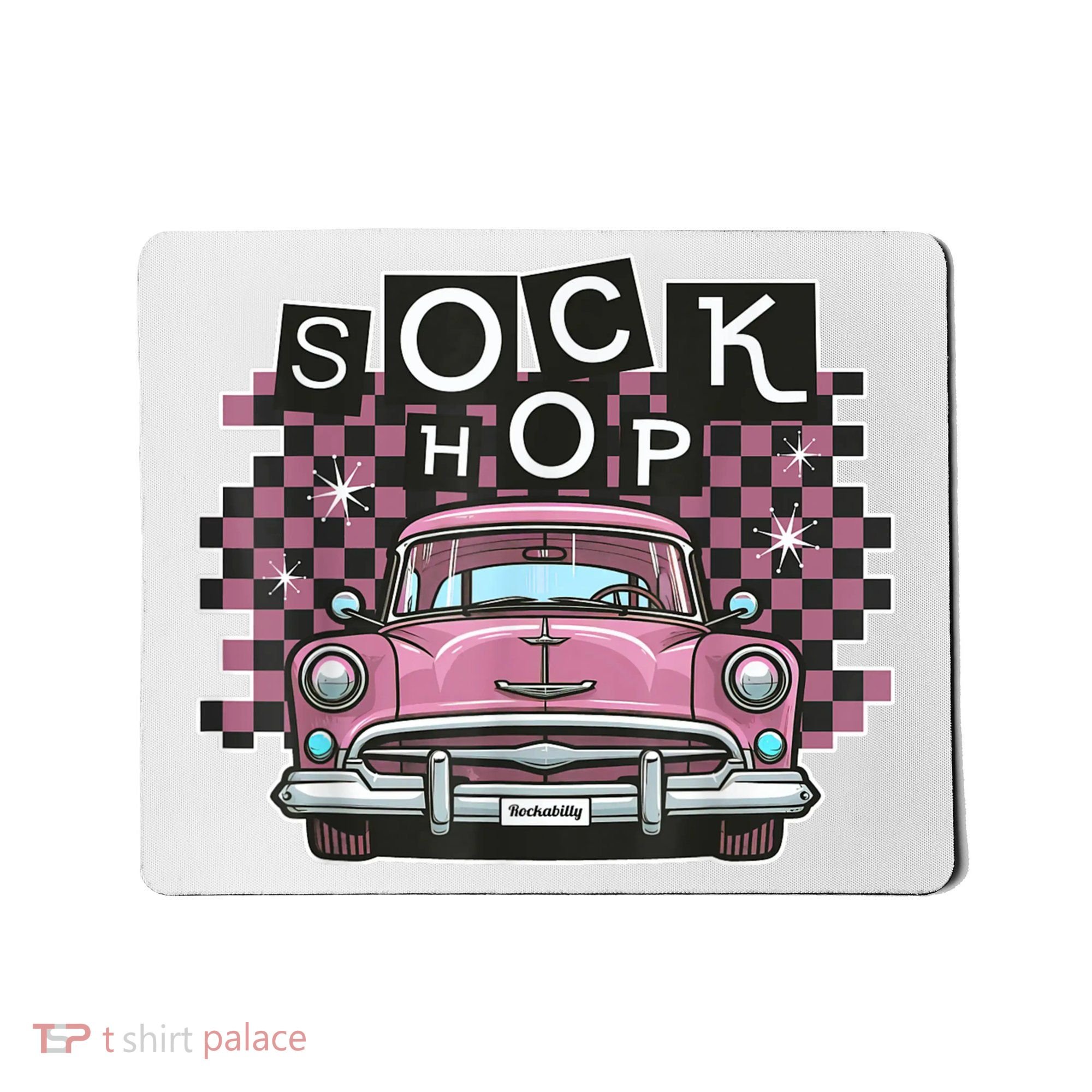 50s Sock Hop Dance Part Retro 1950s Party Doo Wop Rockabilly Mousepad