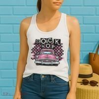 50s Sock Hop Dance Part Retro 1950s Party Doo Wop Rockabilly Women's Tank Top thumb 2