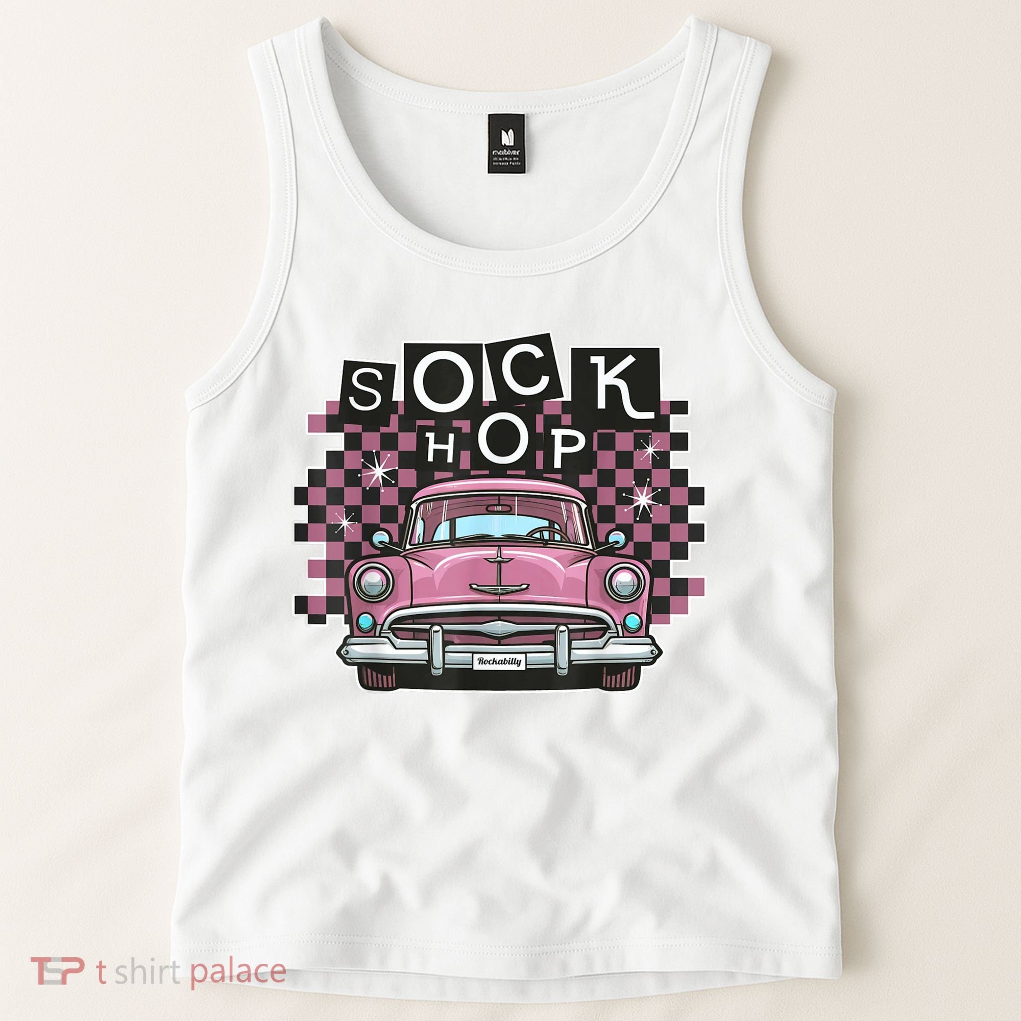 50s Sock Hop Dance Part Retro 1950s Party Doo Wop Rockabilly Tank Top