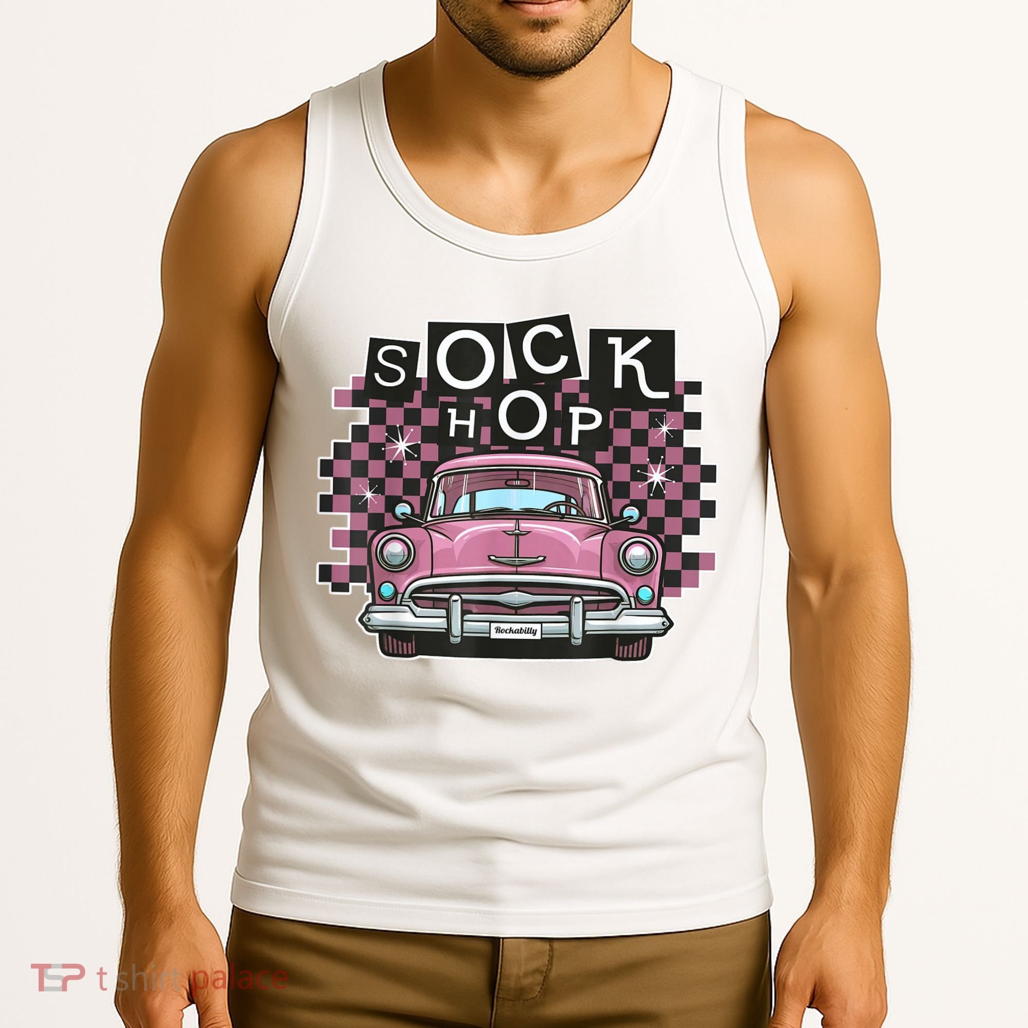 50s Sock Hop Dance Part Retro 1950s Party Doo Wop Rockabilly Tank Top
