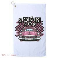 50s Sock Hop Dance Part Retro 1950s Party Doo Wop Rockabilly Golf Towel thumb 0