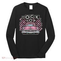 50s Sock Hop Dance Part Retro 1950s Party Doo Wop Rockabilly Long Sleeve Shirt thumb 0