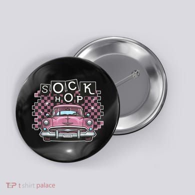 50s Sock Hop Dance Part Retro 1950s Party Doo Wop Rockabilly Button