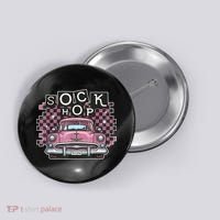 50s Sock Hop Dance Part Retro 1950s Party Doo Wop Rockabilly Button thumb 0