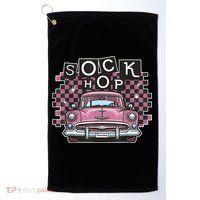 50s Sock Hop Dance Part Retro 1950s Party Doo Wop Rockabilly Golf Towel thumb 0
