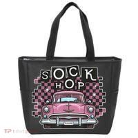 50s Sock Hop Dance Part Retro 1950s Party Doo Wop Rockabilly Tote Bag thumb 0