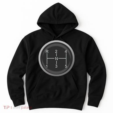 5 Speed Manual Transmission Dogleg Gear Shift Pattern Car Hoodie