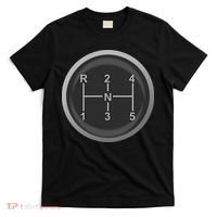 5 Speed Manual Transmission Dogleg Gear Shift Pattern Car T-Shirt thumb 0