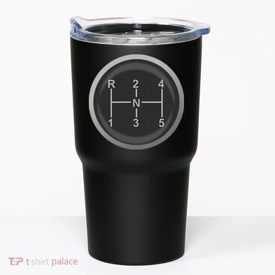 5 Speed Manual Transmission Dogleg Gear Shift Pattern Car Tumbler