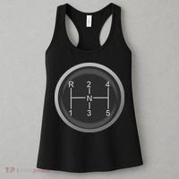 5 Speed Manual Transmission Dogleg Gear Shift Pattern Car Women's Tank Top thumb 3