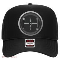 5 Speed Manual Transmission Dogleg Gear Shift Pattern Car Hat thumb 0