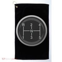 5 Speed Manual Transmission Dogleg Gear Shift Pattern Car Golf Towel thumb 0