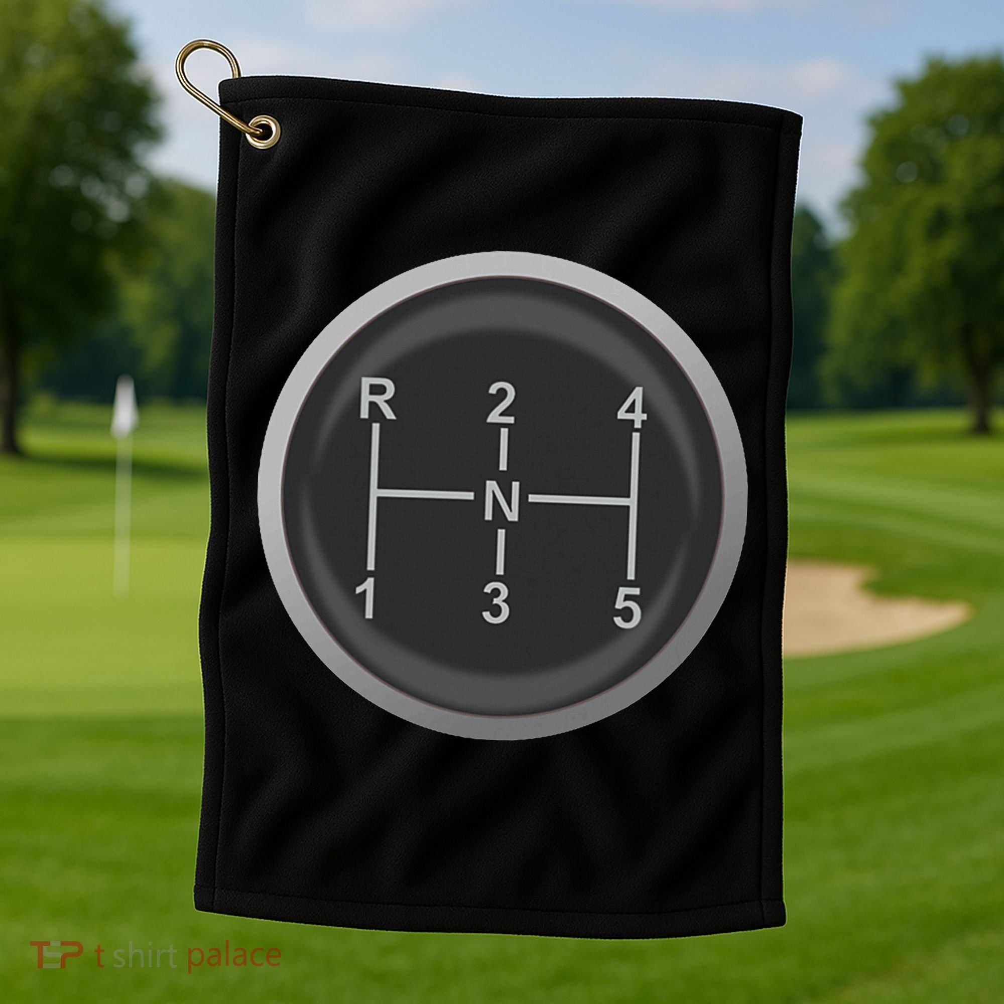 5 Speed Manual Transmission Dogleg Gear Shift Pattern Car Golf Towel
