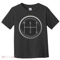 5 Speed Manual Transmission Dogleg Gear Shift Pattern Car Toddler T-Shirt thumb 0