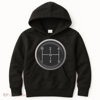 5 Speed Manual Transmission Dogleg Gear Shift Pattern Car Kids Hoodie thumb 0