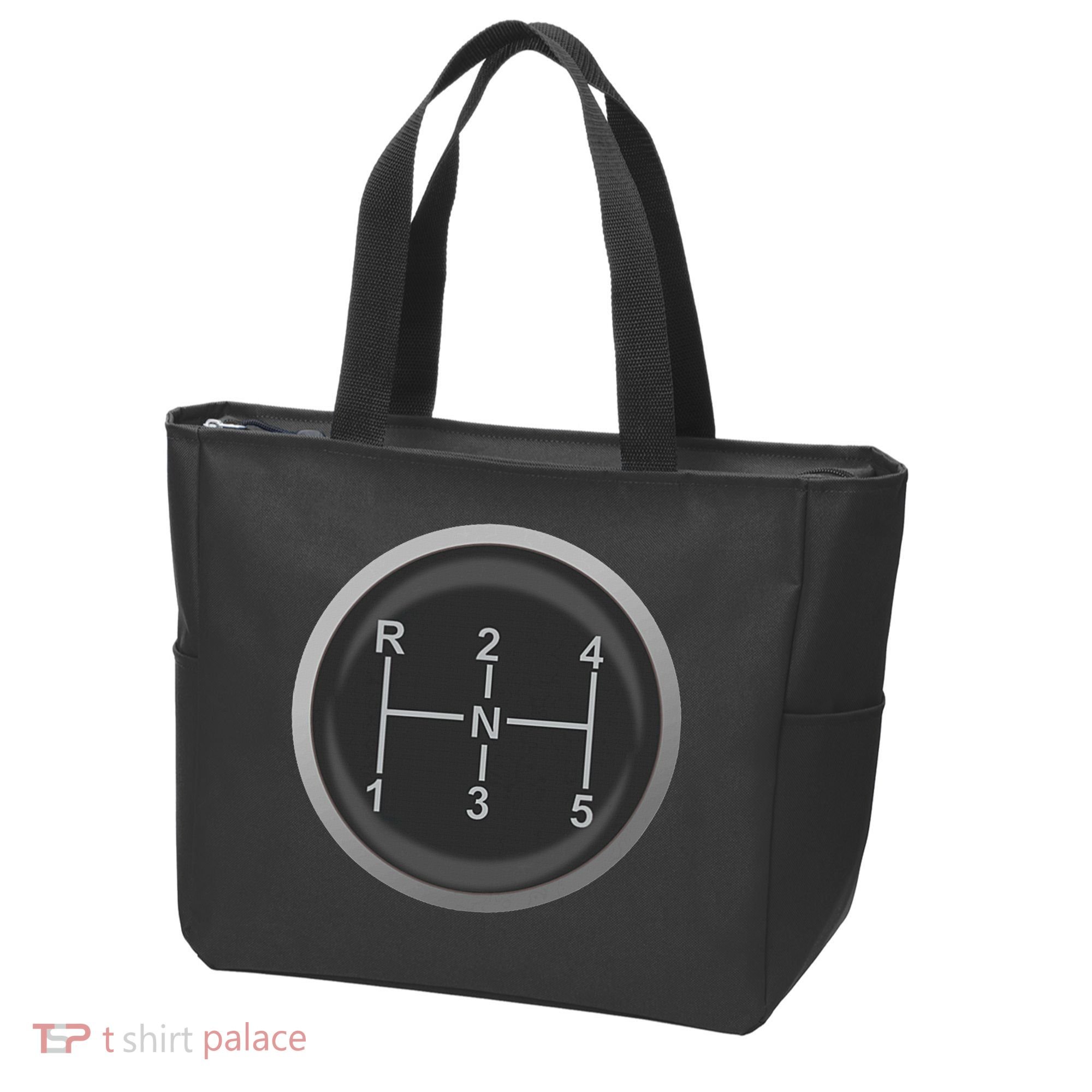 5 Speed Manual Transmission Dogleg Gear Shift Pattern Car Tote Bag
