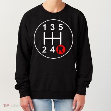 5 Speed Manual Transmission Stick Shift Car Enthusiast Women's Sweatshirt