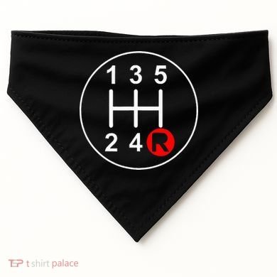 5 Speed Manual Transmission Stick Shift Car Enthusiast USA-Made Doggie Bandana