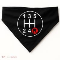 5 Speed Manual Transmission Stick Shift Car Enthusiast USA-Made Doggie Bandana thumb 0