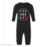 5 Speed Manual Transmission Stick Shift Car Enthusiast Infant Fleece One Piece thumb 0