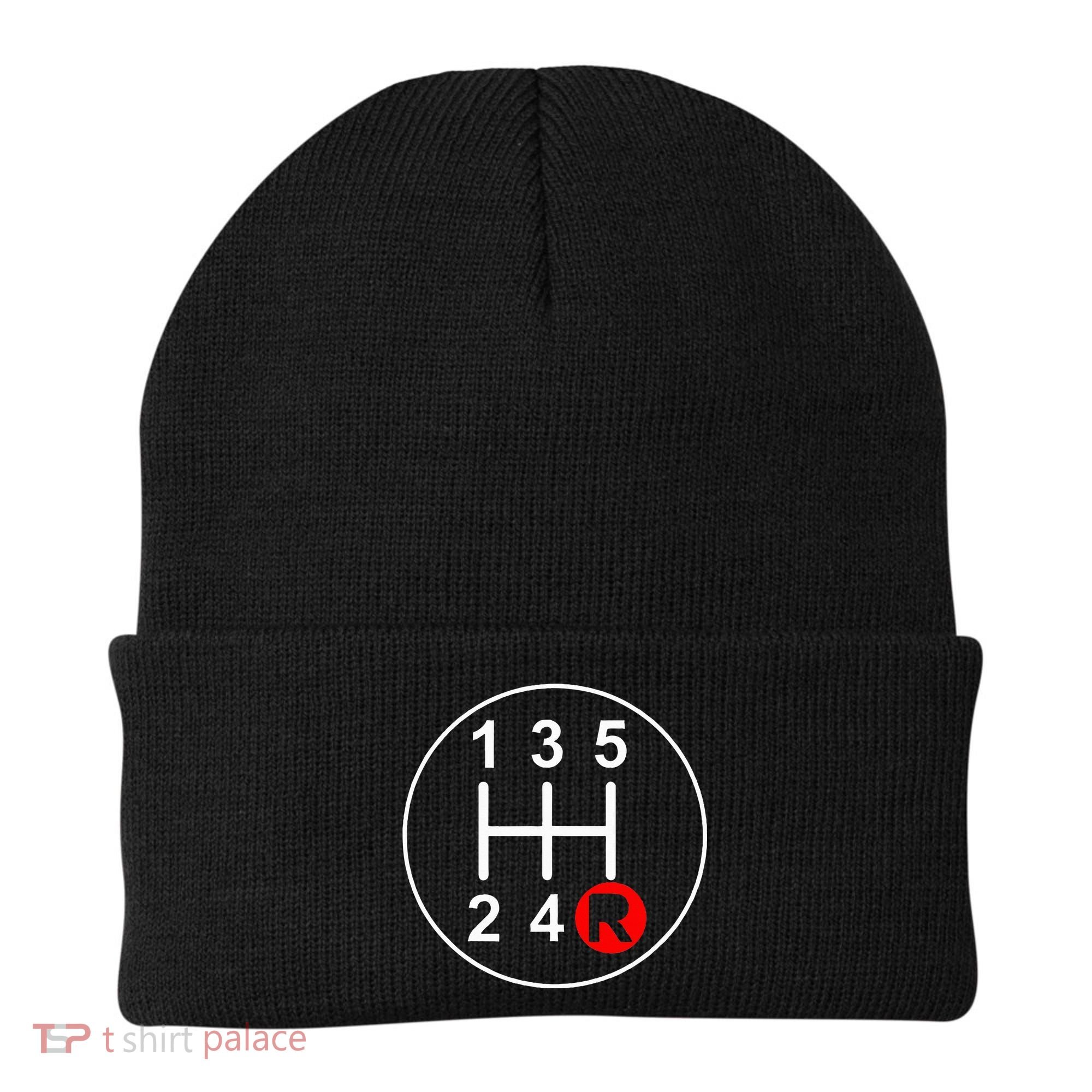 5 Speed Manual Transmission Stick Shift Car Enthusiast Beanie