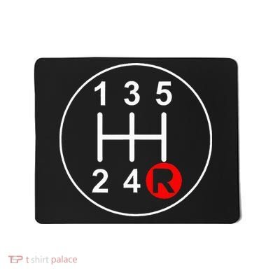 5 Speed Manual Transmission Stick Shift Car Enthusiast Mousepad