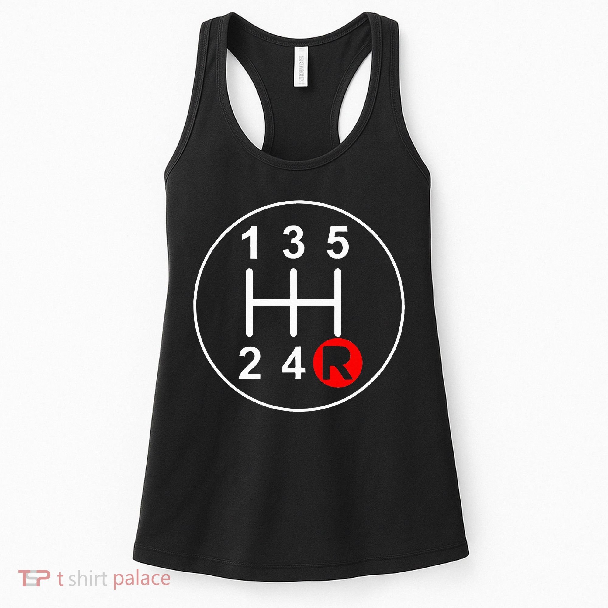 5 Speed Manual Transmission Stick Shift Car Enthusiast Women's Tank Top
