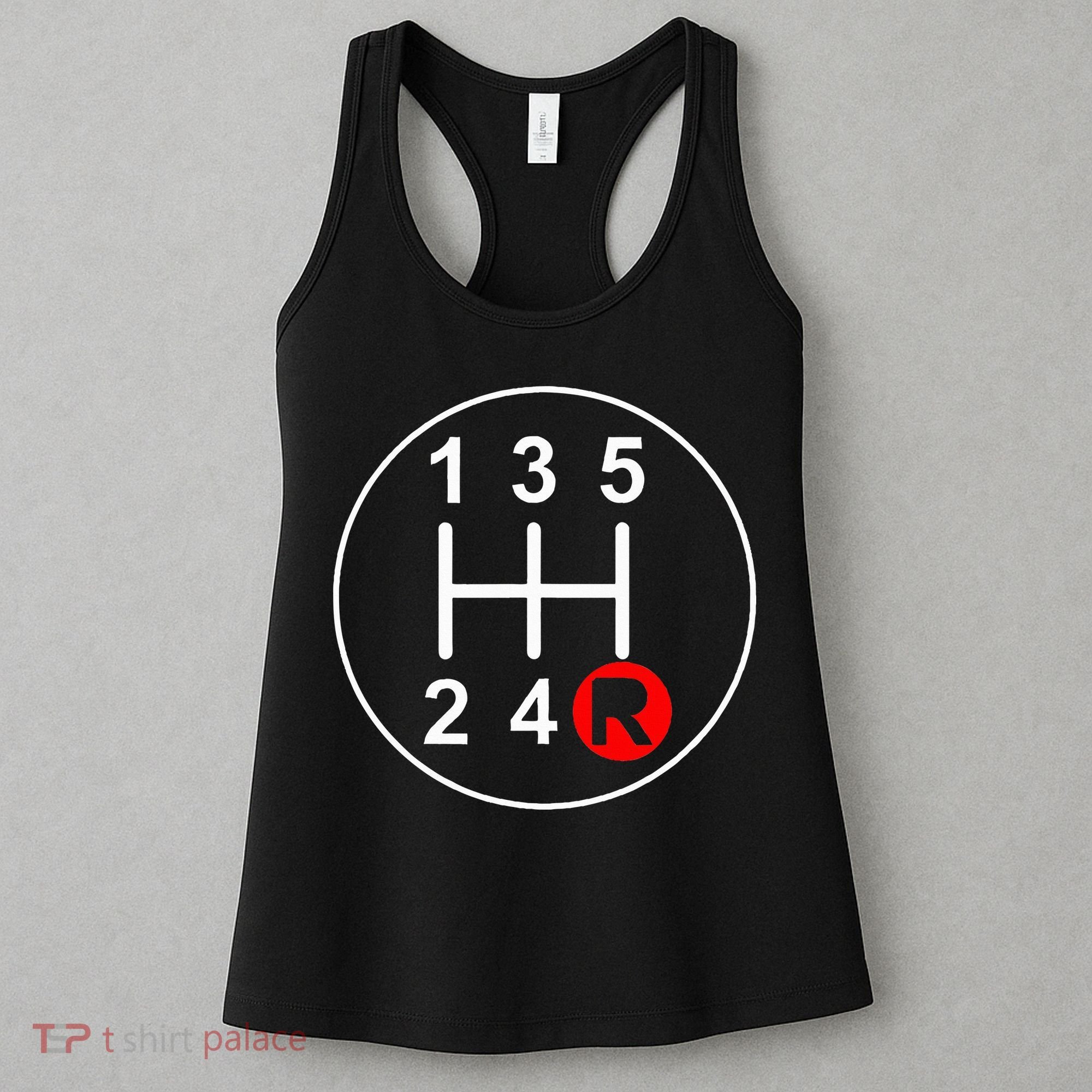 5 Speed Manual Transmission Stick Shift Car Enthusiast Women's Tank Top