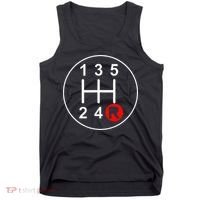5 Speed Manual Transmission Stick Shift Car Enthusiast Tank Top thumb 0