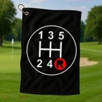 5 Speed Manual Transmission Stick Shift Car Enthusiast Golf Towel thumb 1