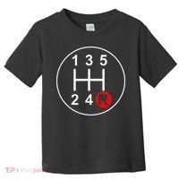5 Speed Manual Transmission Stick Shift Car Enthusiast Toddler T-Shirt thumb 0